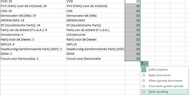 Nieuwsbericht: Flash Fill - Snel aanvullen - Amazing!